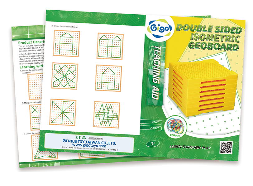 Double Sided Isometric Geoboard by Knowledge Research | why.gr