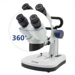 Stereomicroscope 20x-40x fixed arm with handle rechargeable