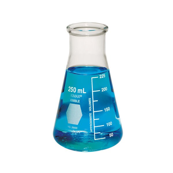Conical Flask wide neck 250ml 45mm - why.gr