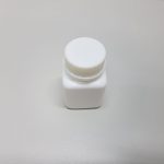 Square Plastic Bottle with screw cap - Image 2