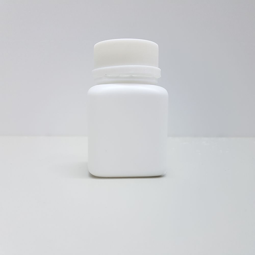 Πλαστικό Δοχείο 60ml με βιδωτό καπάκι - Square Plastic Bottle 60ml