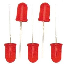 LED 5 mm, Pack of 5, red - why.gr