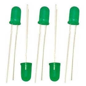 LED 5 mm, Pack of 5, green - why.gr