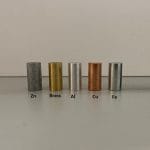 Cylinder set of 5 same volume different weight - Image 2