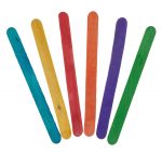 Colored craft sticks 15 cm - 80 pc