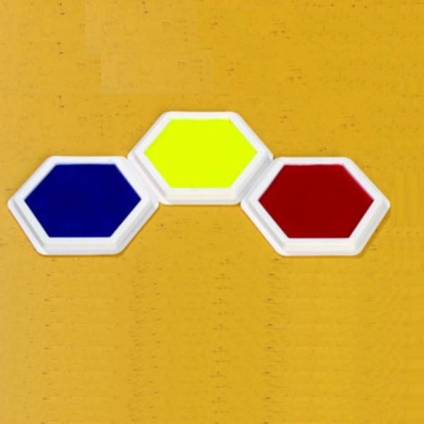 Σετ Τάνγραμ σε 4 χρώματα για μαγνητικό πίνακα (28 τεμ) - why.gr