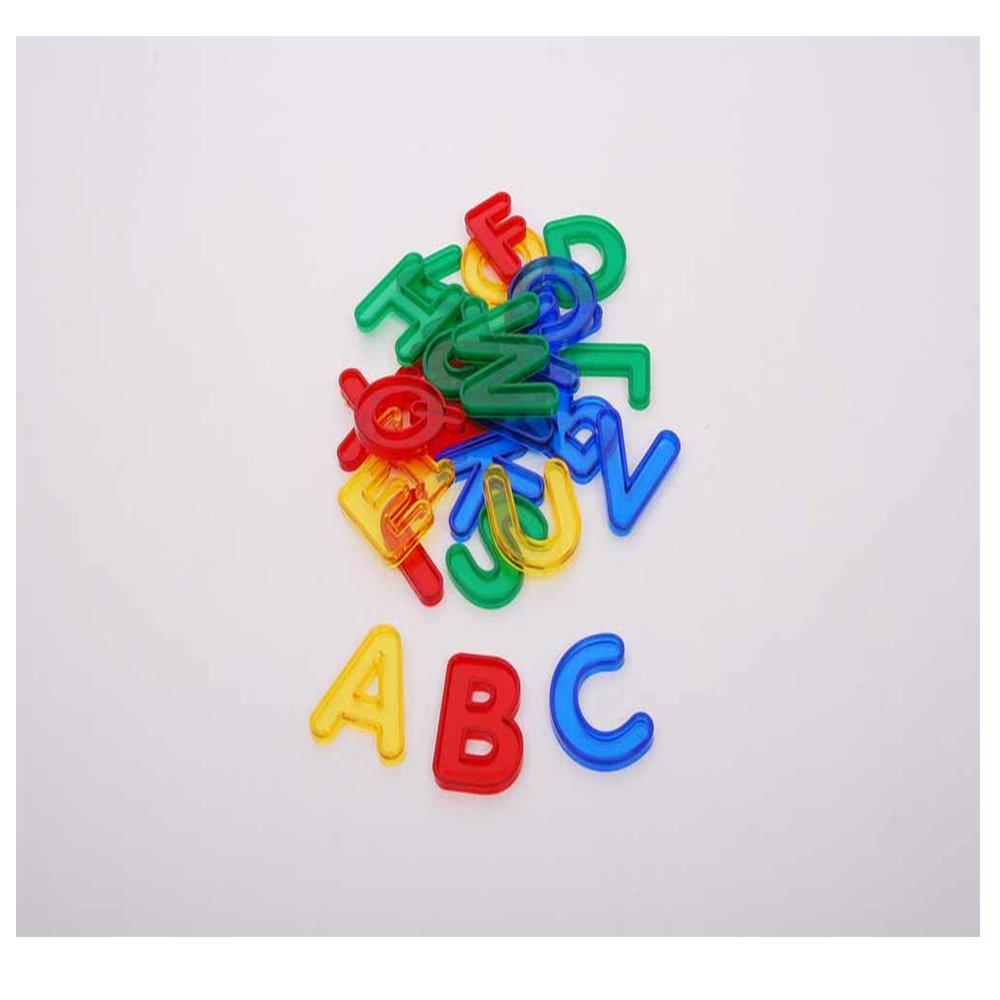 Plastic uppercase letters of the alphabet that are ideal for developing letter recognition, and for learning the order of the alphabet. Made from quality colourful transparent plastic.