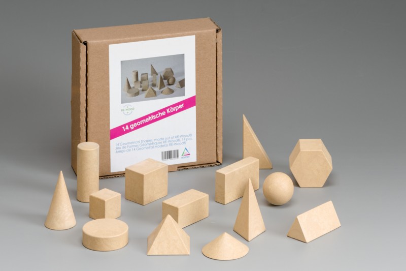Geometric Shapes Wooden 14pcs by Knowledge Research | why.gr