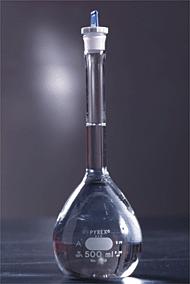 Ογκομετρική Φιάλη με Πώμα | Volumetric Flask | why.gr