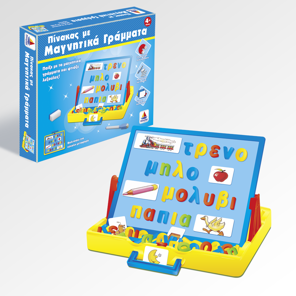 Board with Greek Magnetic Letters by Knowledge Reasearch