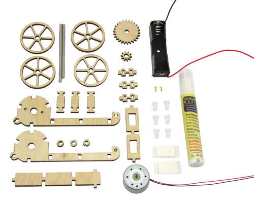 Clearbox Pulley Driven Chassis Vehicle Kit - why.gr