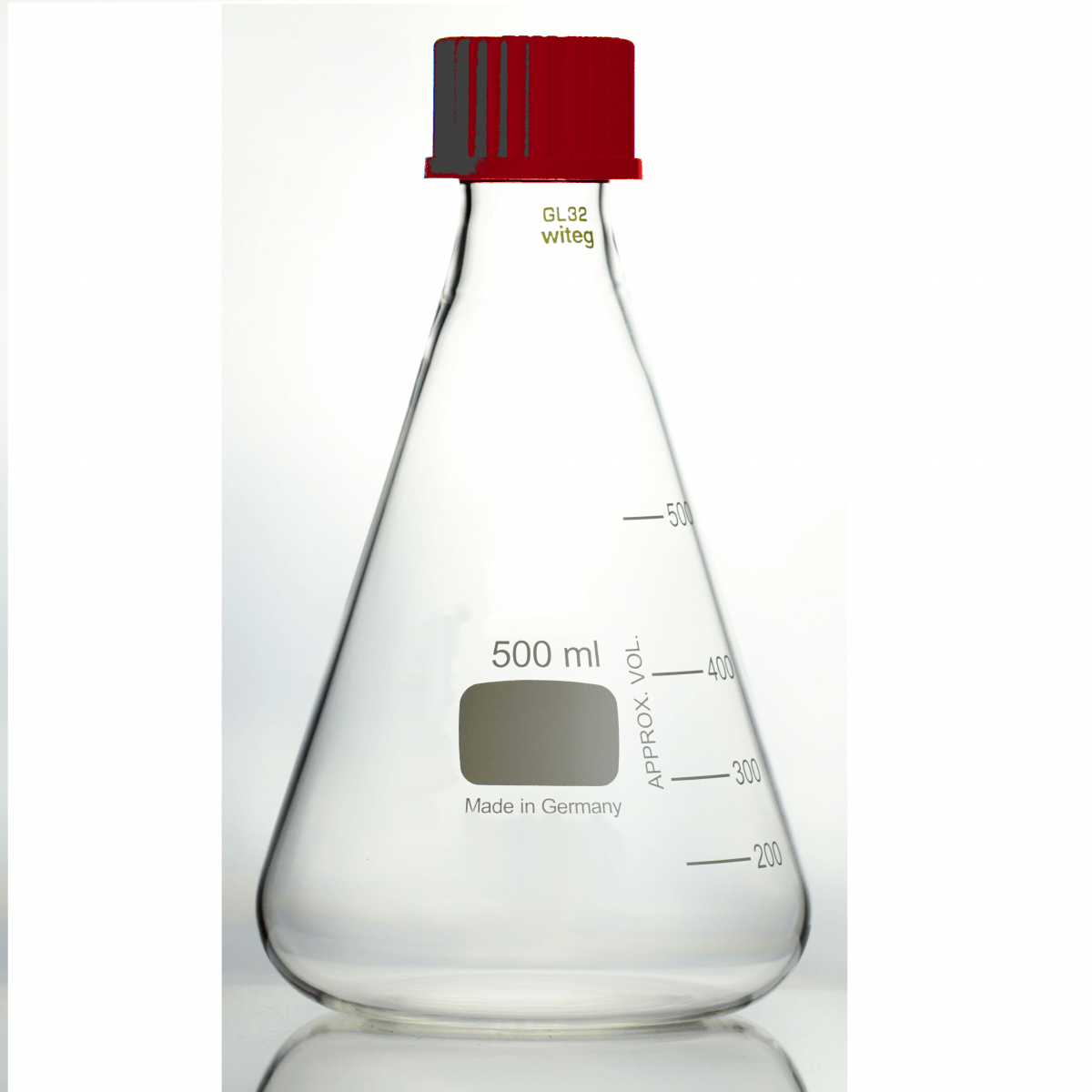 Κωνική Φιάλη 250ml με Βιδωτό Καπάκι