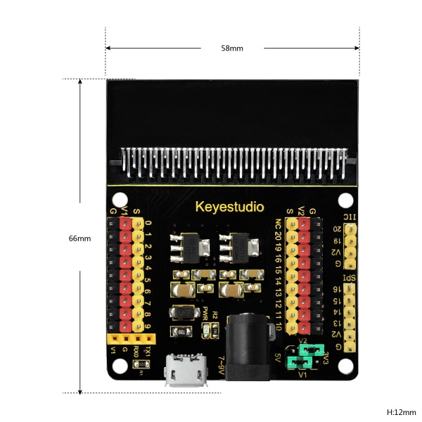 Keyestudio Sensor Shield Module for microbit