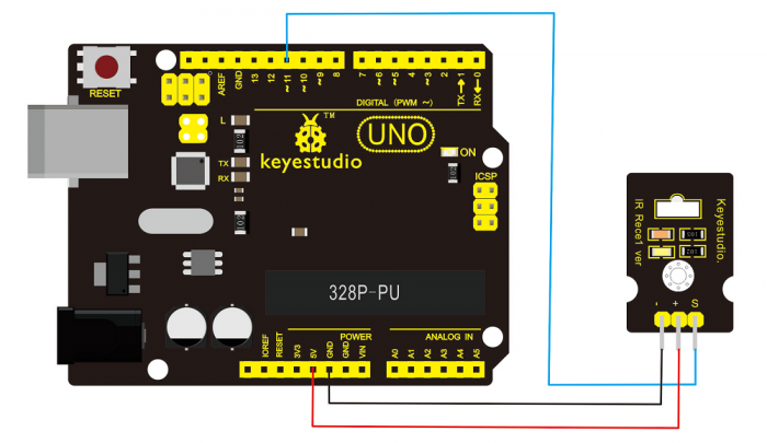 Keyestudio Infrared IR Wireless Remote Control Module Kits For Arduino