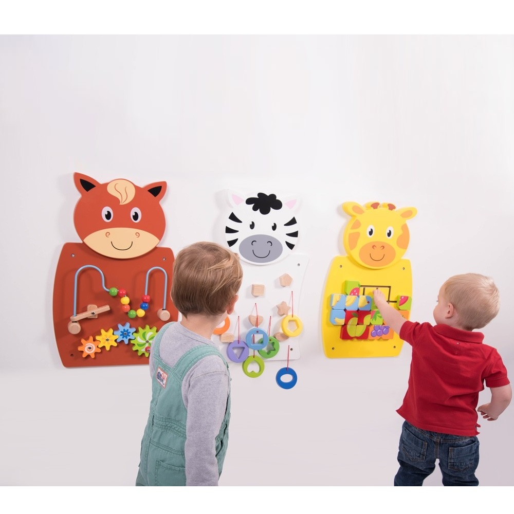 Παιχνίδι τοίχου Ταιριάξτε τα σχήματα - Mosaic Fruits Wall Toy