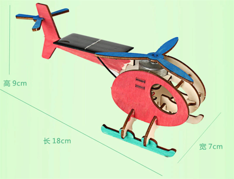 DIY Wooden Solar Helicopter Model - why.gr