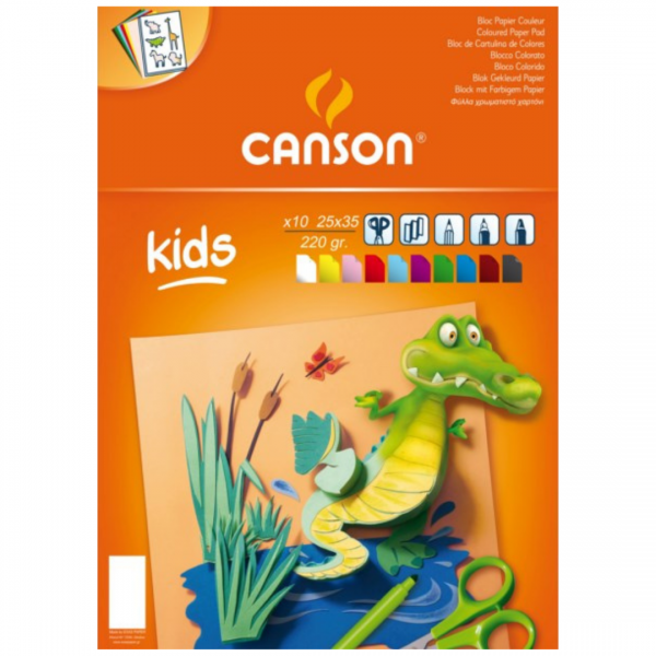 Χαρτί CANSON Colorline 50x70cm 220g Λευκό - STEM - toys