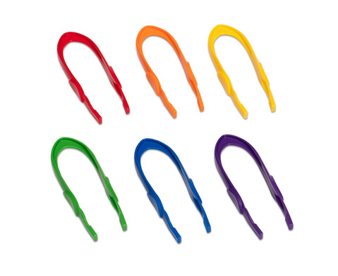 Τσιμπίδες 15cm σε 6 χρώματα – 6 τεμ.