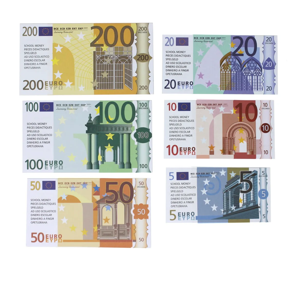 Σετ χαρτονομισμάτων ευρώ 60τεμ - why.gr