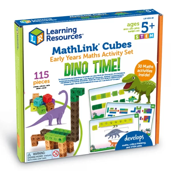 MathLink Cubes Early Maths Activity Set – Dino Time