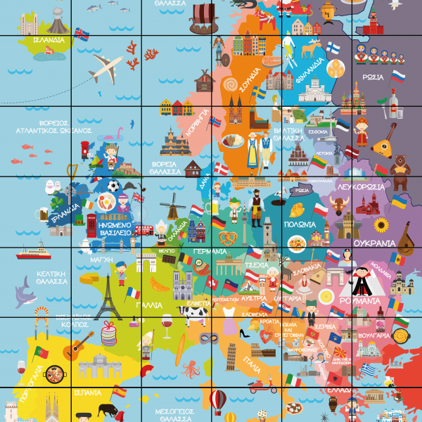 BeeBot - Χάρτης της Ευρώπης