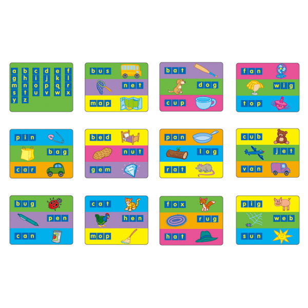 Gigo Κάρτες Δραστηριοτήτων για σχηματισμό λέξεων (Αγγλικά)