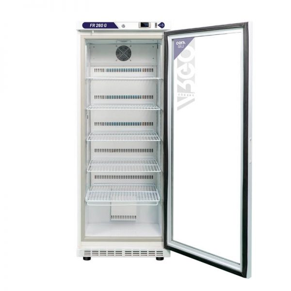 Εργαστηριακό Ψυγείο 260lt Γυάλινη Πόρτα