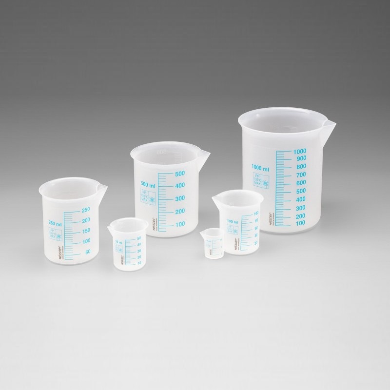 Beakers Set with blue scale pk6 | Knowledge Research | why.gr