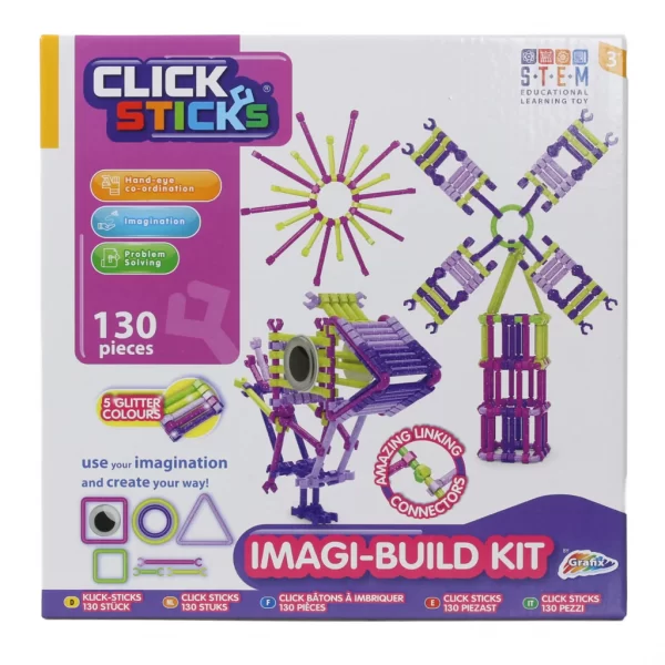 Click Sticks: Imagi-Build Kit 50 Pieces - why.gr