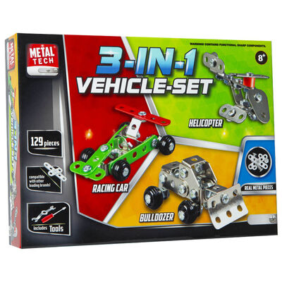 Metal Tech 3-in-1 Construction Set - why.gr