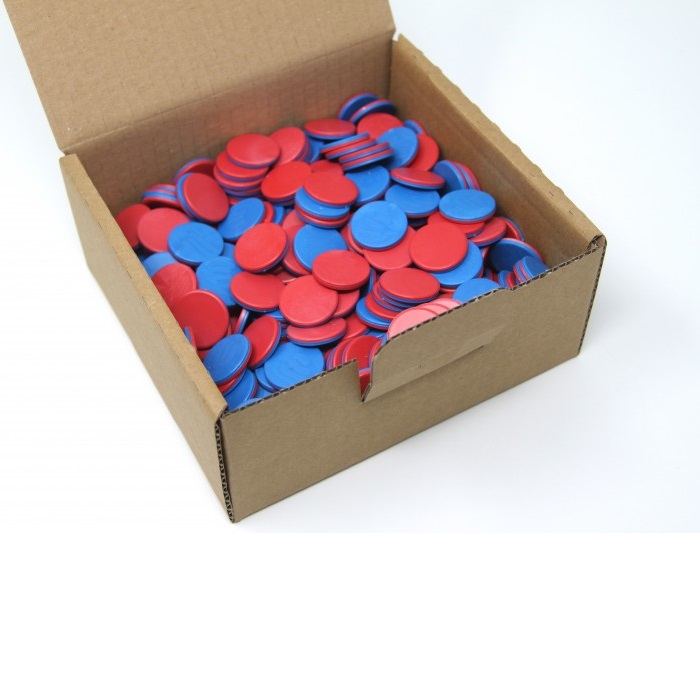 Counting chips 400pcs red/blue | why.gr