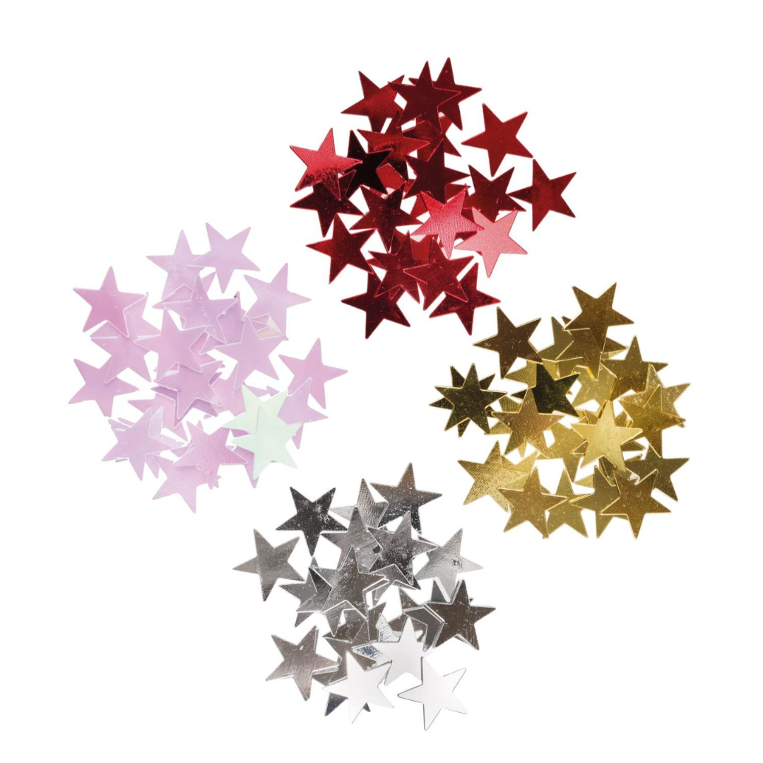 Glitter Star Set, 4 Colors - why.gr