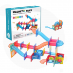Magnetic Tiles Pipe Building Blocks Set (3D) – Marble Run 118pcs - why.gr