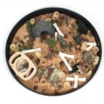 Round Tray Black by Knowledge Research