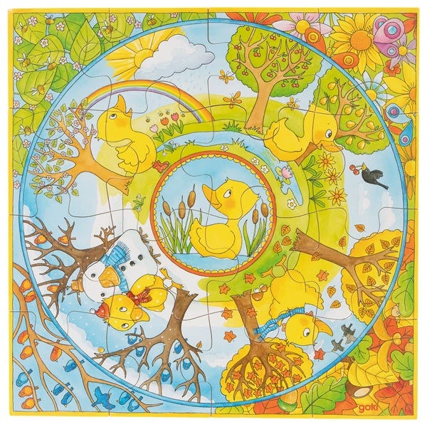 Puzzle Baby Animals in the Forest - why.gr