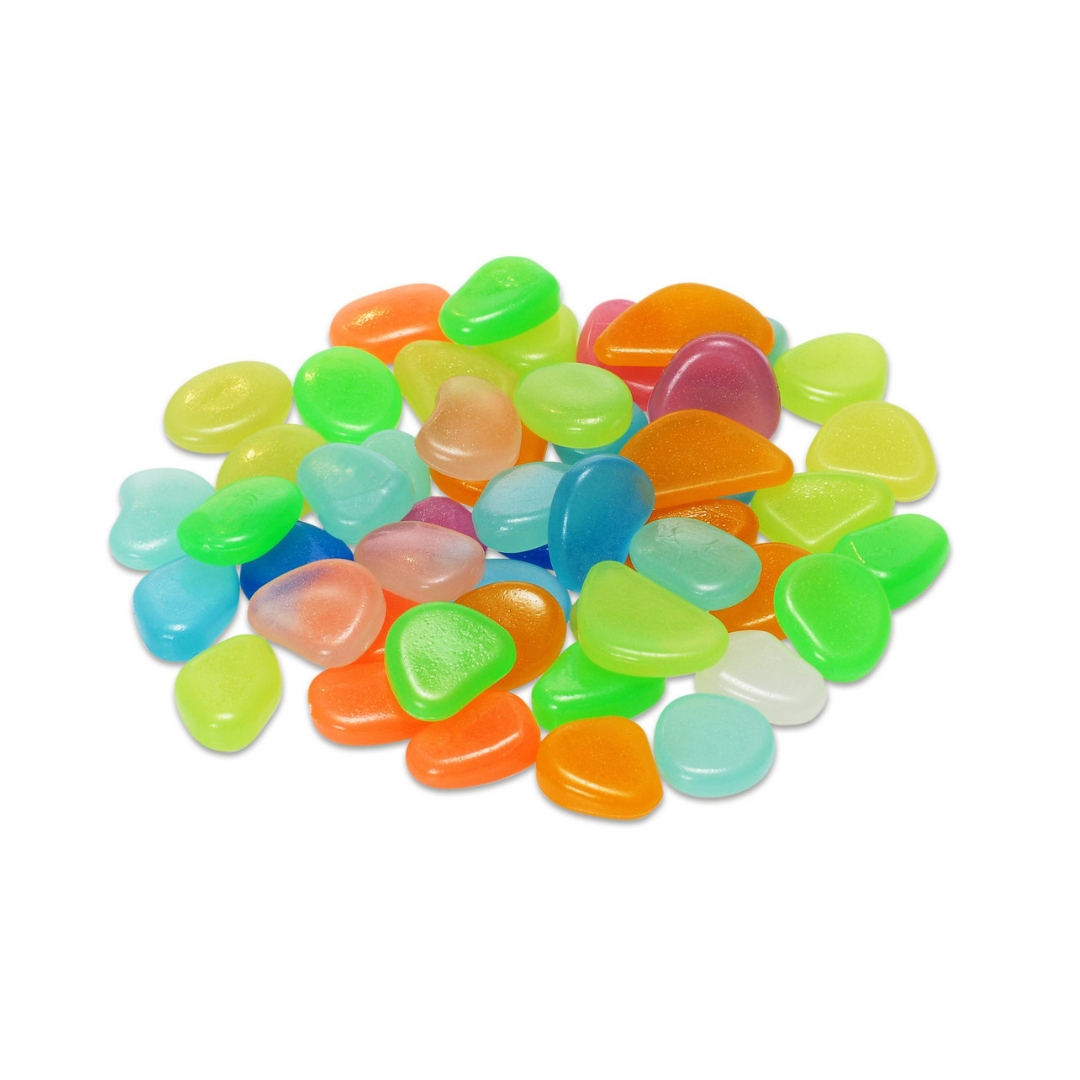 Luminous pebbles "Glow in the Dark", 50 pieces - why.gr