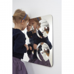 Large 4-Domed Acrylic Mirror Panel – 49cm - why.gr