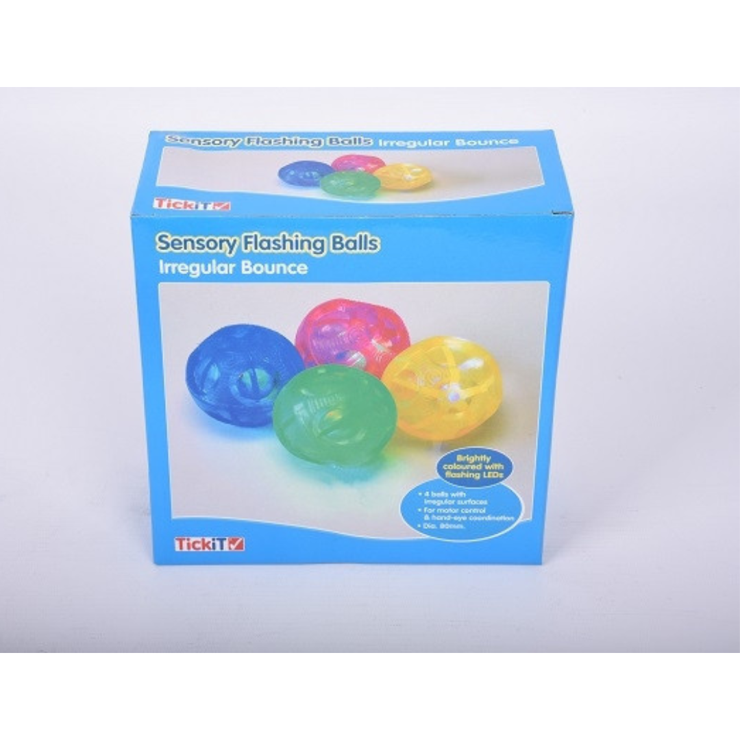 Sensory Flashing Balls (Irregular Bounce) – Pk4 - why.gr