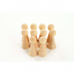Natural Wooden Figures – Pk10 - why.gr