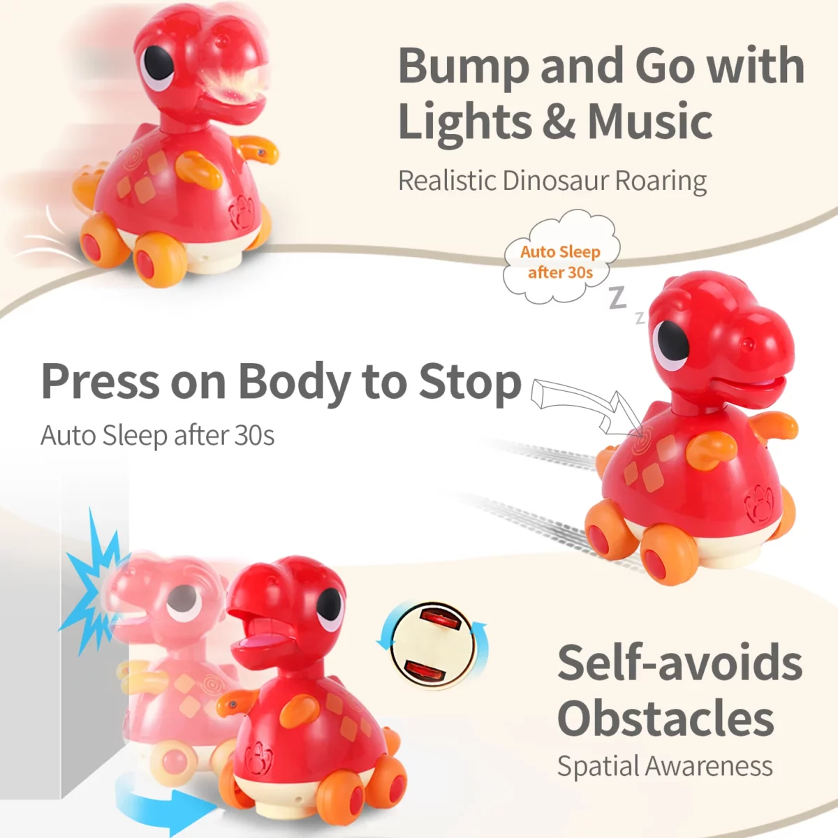 Baby Robot – Δεινοσαυράκι Κόκκινο - Image 3