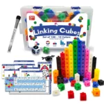 Math Linking Cubes Set with Cards and Marker - Image 5