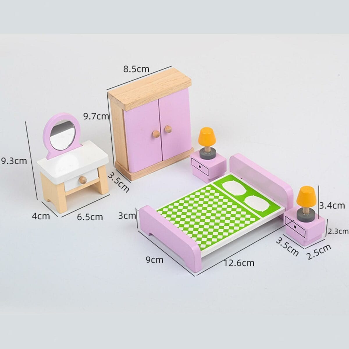 DollHouse Wooden Furniture Set - Image 8