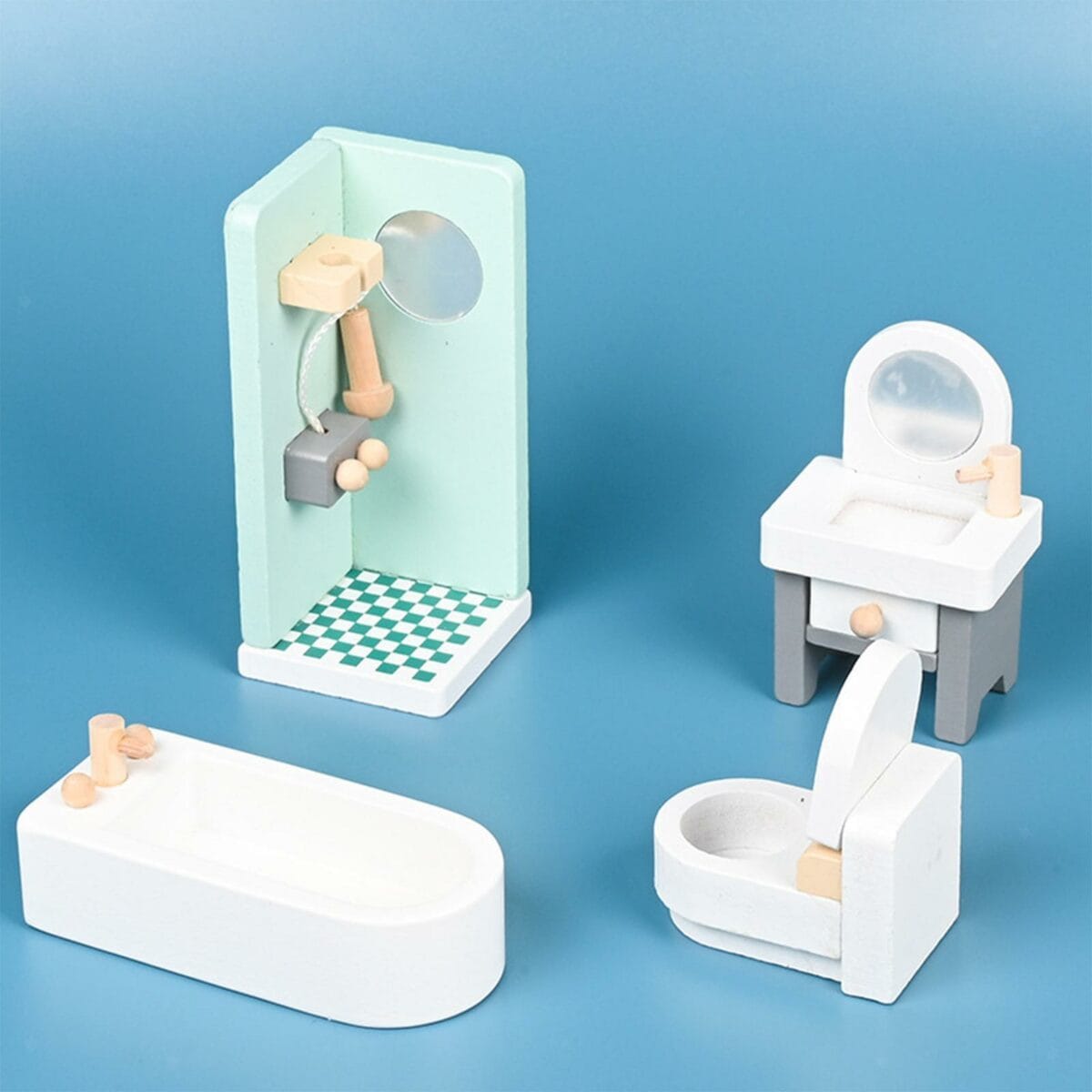 DollHouse Wooden Furniture Set - Image 3