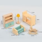 DollHouse Wooden Furniture Set - Image 10