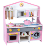 Ροζ Ξύλινη Παιδική Κουζίνα - why.gr