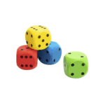 Colourful Foam Dice