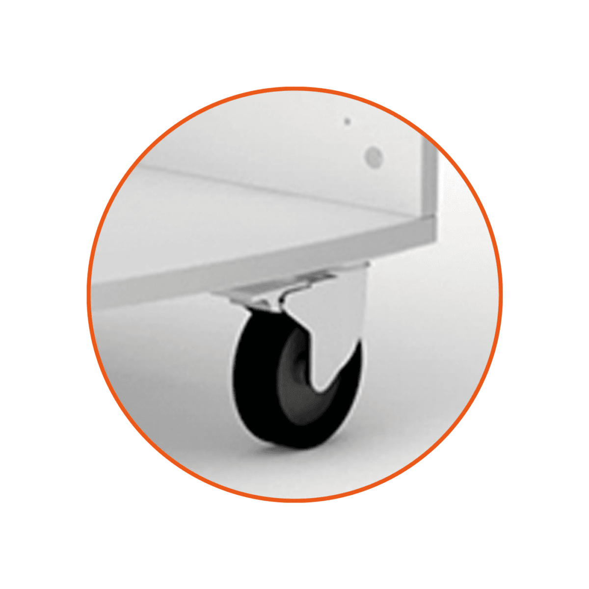 Pack of 4 Castors with brakes - Image 1
