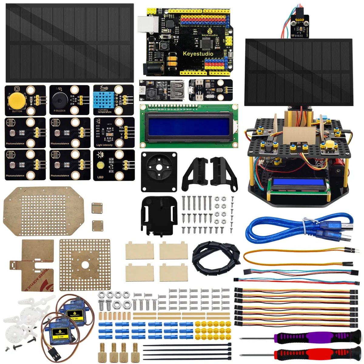 Acrylic Smart Solar Tracker System Tracking Starter Kit For Arduino - Image 3