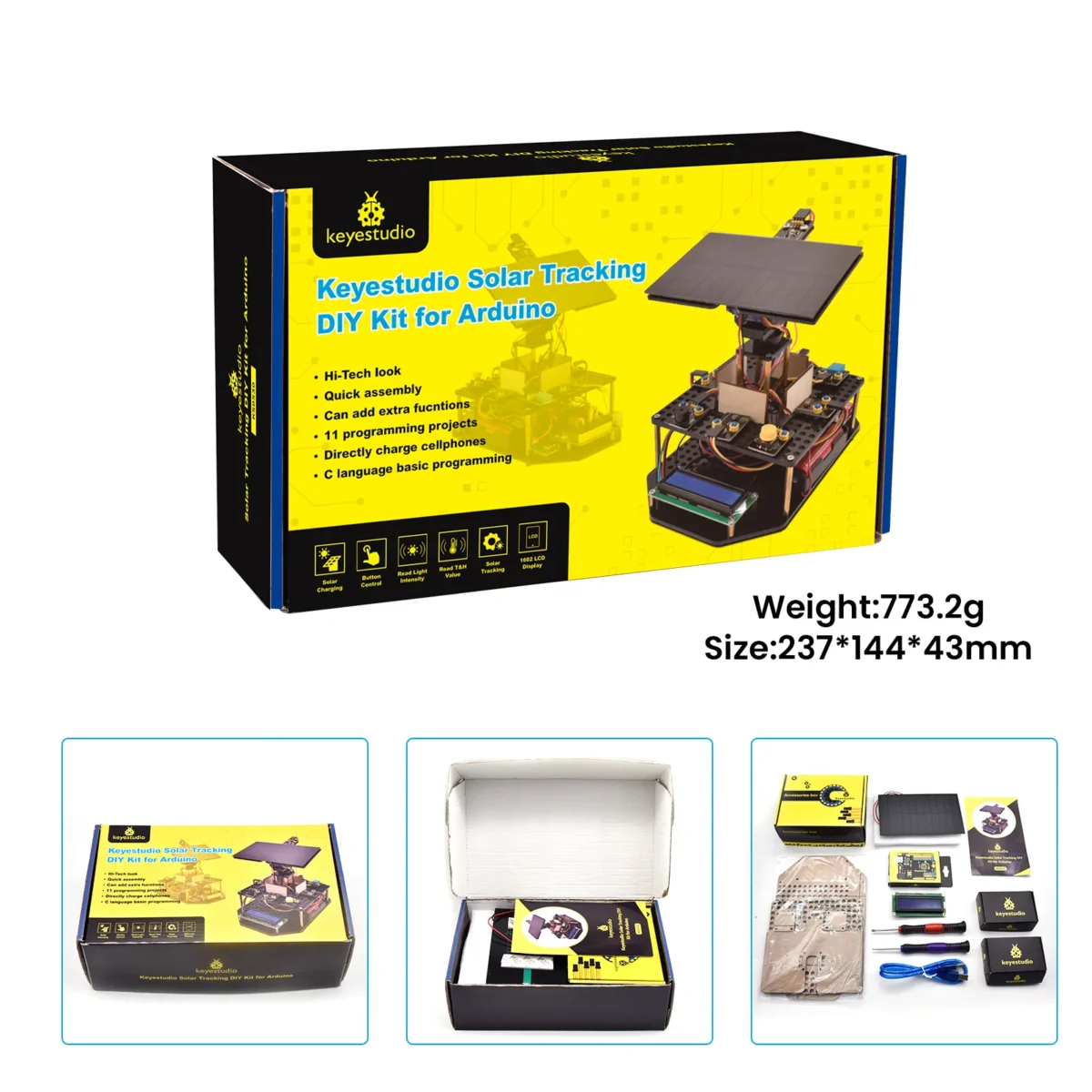 Acrylic Smart Solar Tracker System Tracking Starter Kit For Arduino - Image 6