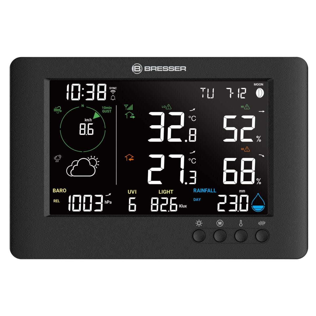 Ασύρματος Μετεωρολογικός Σταθμός Wi-Fi TB 7-in-1 RC BRESSER